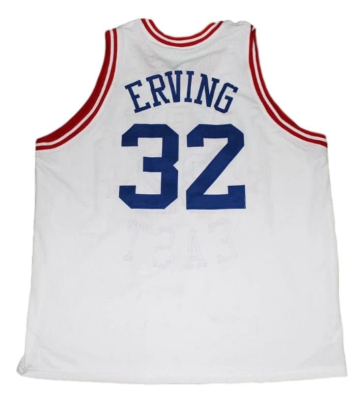 Julius Erving Jersey #32 ABA East Basketball White by My store basketball