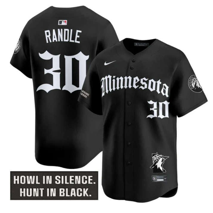 Julius Randle Jersey #30 Minnesota Timberwolves Gothic North Howl Edition Black by My Store