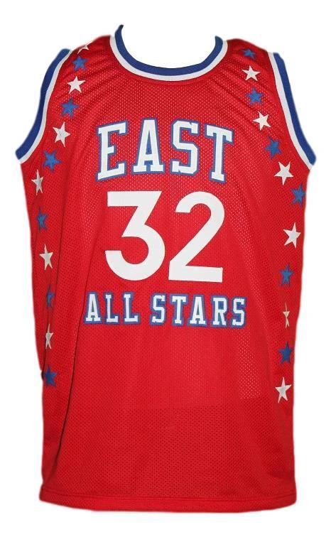 Julius Erving Jersey #32 Aba East All Stars Basketball Sewn Red by My store basketball