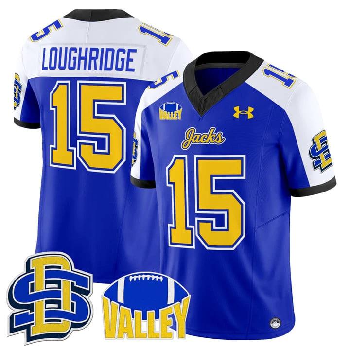 Julius Loughridge Jersey #15 South Dakota State Jackrabbits 2025 by My Store NCAA Football Jerseys
