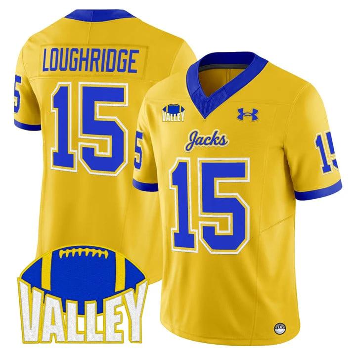 Julius Loughridge Jersey #15 South Dakota State Jackrabbits 2025 by My Store NCAA Football Jerseys