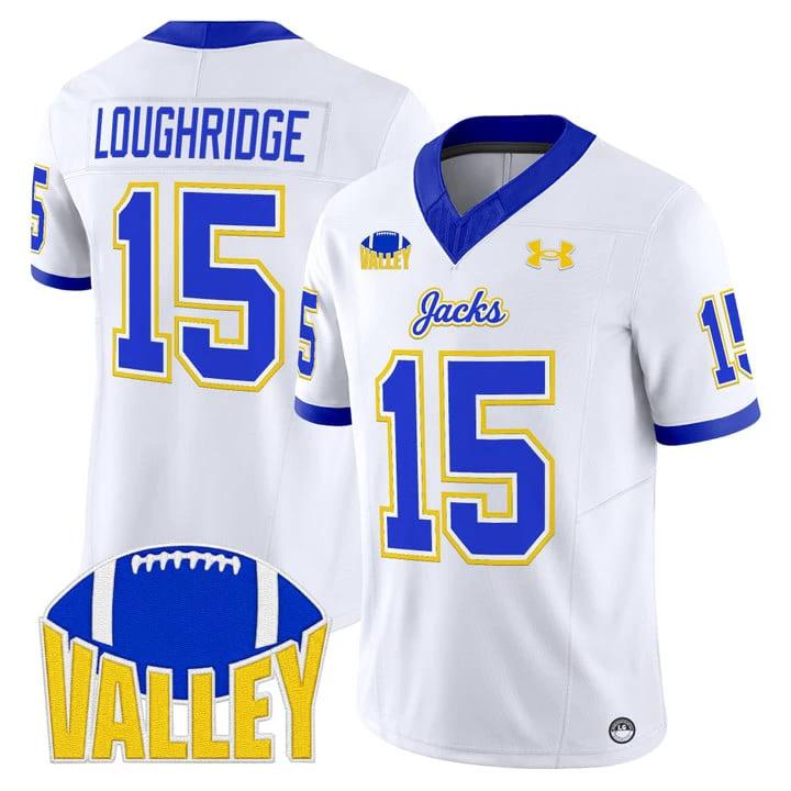 Julius Loughridge Jersey #15 South Dakota State Jackrabbits 2025 by My Store NCAA Football Jerseys