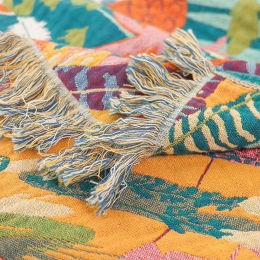 Jungle Adventure Kids Cotton Blanket by Casa & Beyond