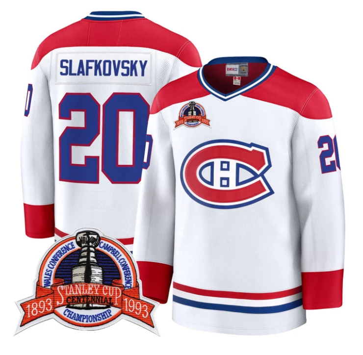 Juraj Slafkovsky Jersey #20 Montreal Canadiens Timeless Premium Stitched 1993 Final by Hockey David