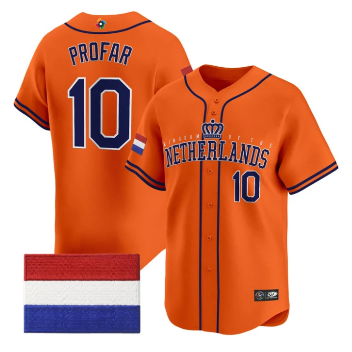 Jurickson Profar Jersey #10 Team Netherlands 2026 World Baseball by My Store