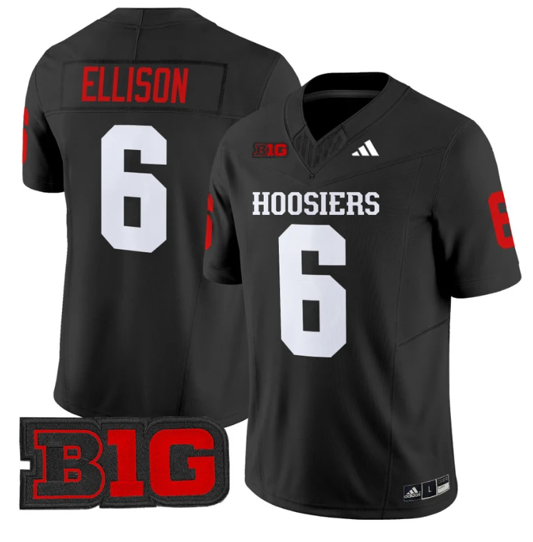 Justice Ellison Jersey #6 Indiana Hoosiers Vapor Limited Football Black by My Store