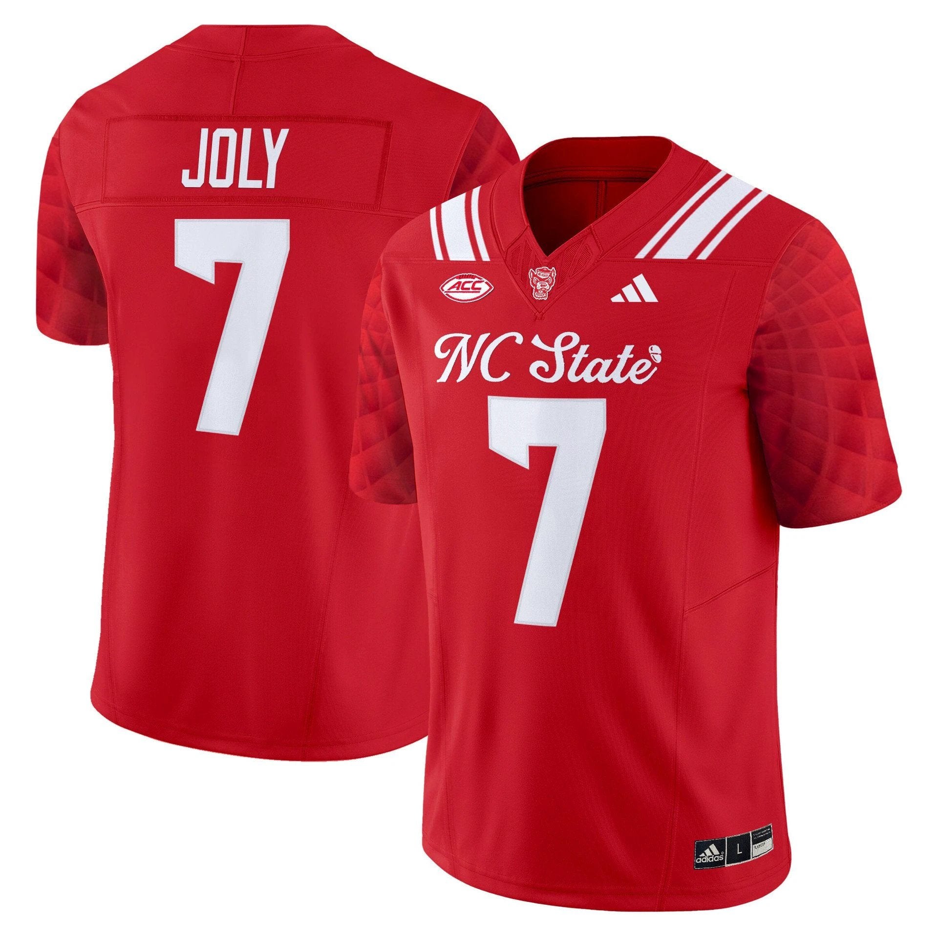Justin Joly Jersey #7 NC State Wolfpack City of Oaks 2025 Limited Stitched by My Store NCAA Football Jerseys