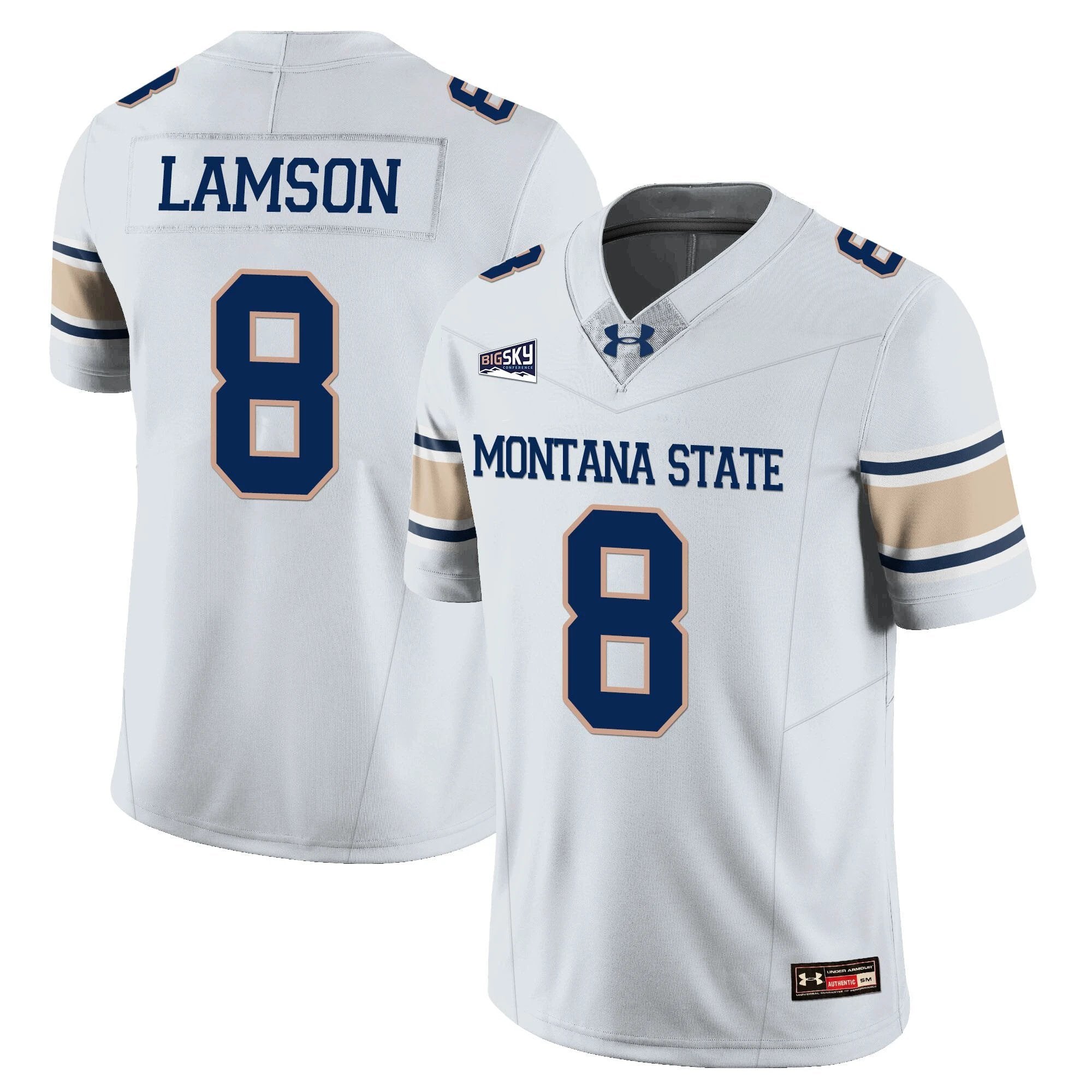 Justin Lamson Jersey #8 Montana State Bobcat Football 2025 Stitched by My Store NCAA Football Jerseys