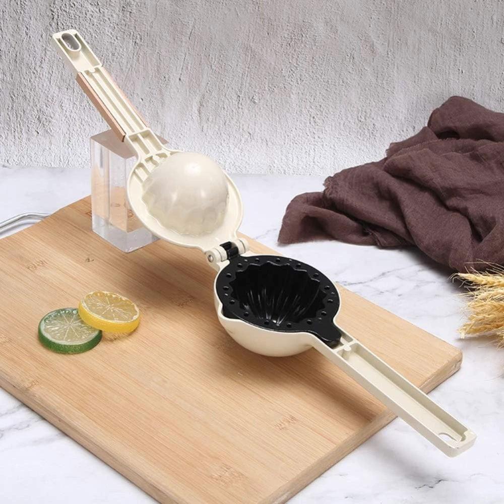 Elegant Stainless Steel Manual Lemon Squeezer by Casa & Beyond