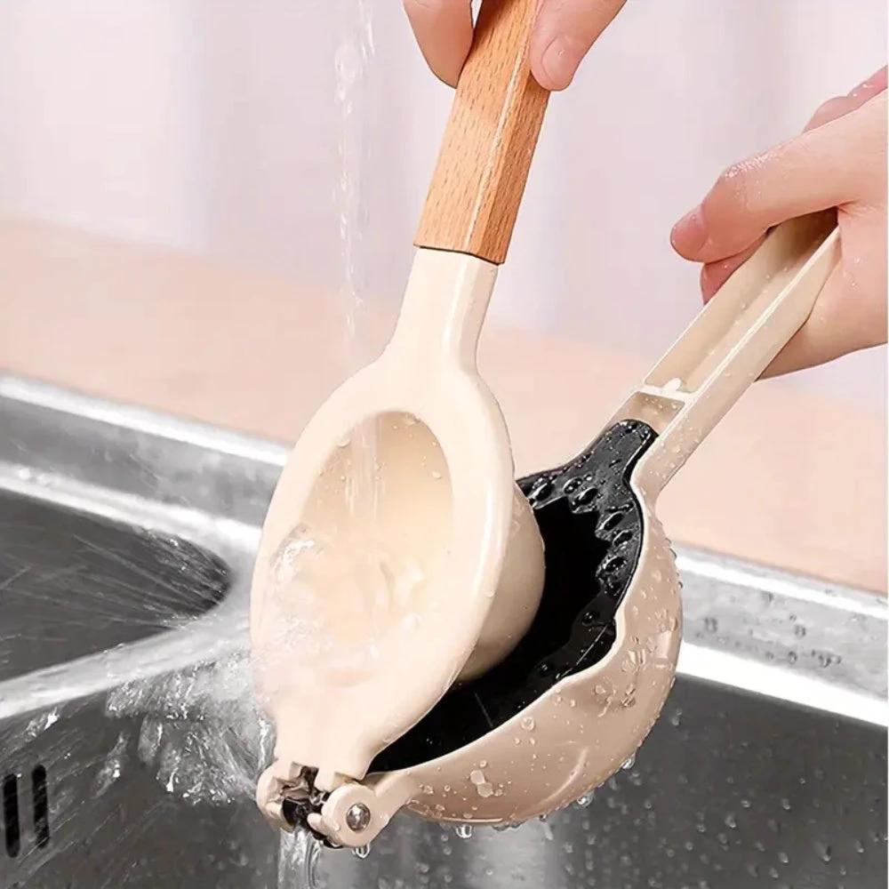 Elegant Stainless Steel Manual Lemon Squeezer by Casa & Beyond