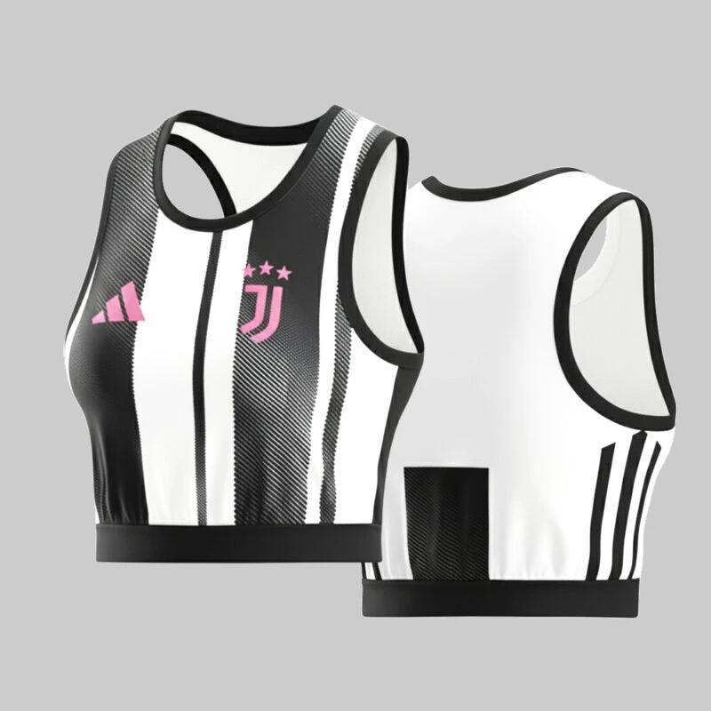 Juventus 2025-26 Crop Jersey Bold Fan Look – Black White by Soccer Jersey
