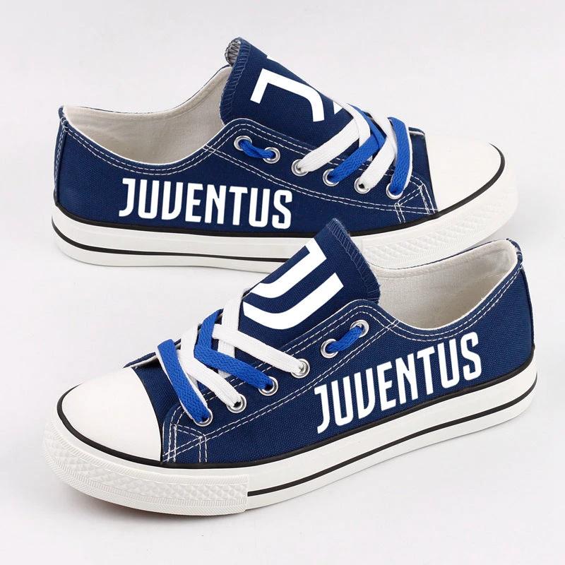 Juventus Low Top Canvas Sport Sneakers Shoes For Men Women Fans by Crocs
