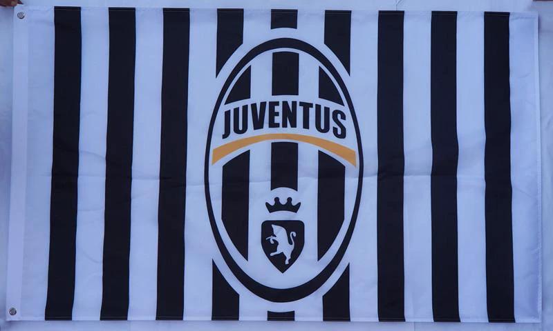 Juventus flag 3x5ft Banner polyester by flagsjustdoit