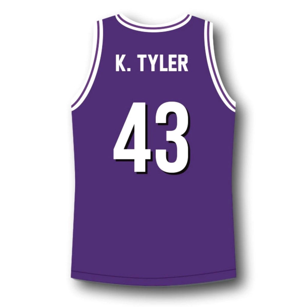K. Tyler Jersey #43 Huskies The 6th Basketball Purple by My store basketball
