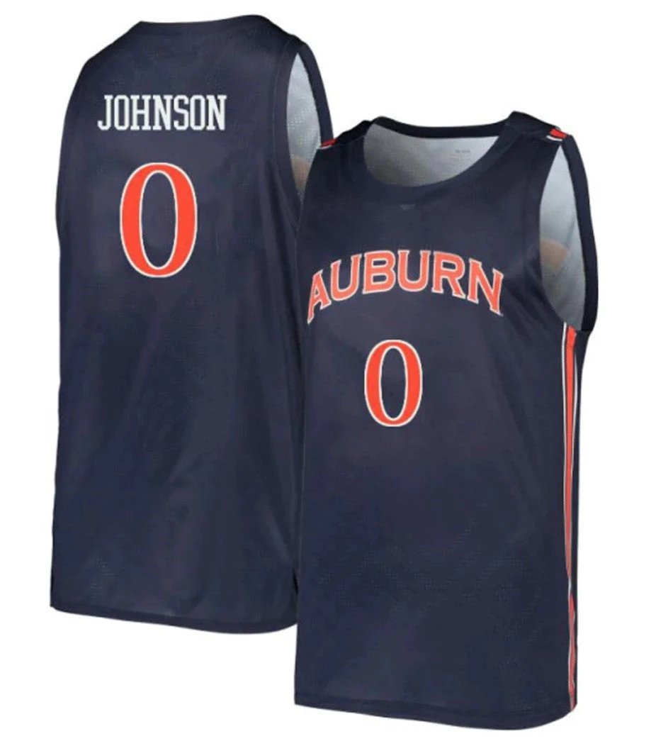 KD Johnson Jersey Auburn Tigers College Basketball #0 by My store basketball