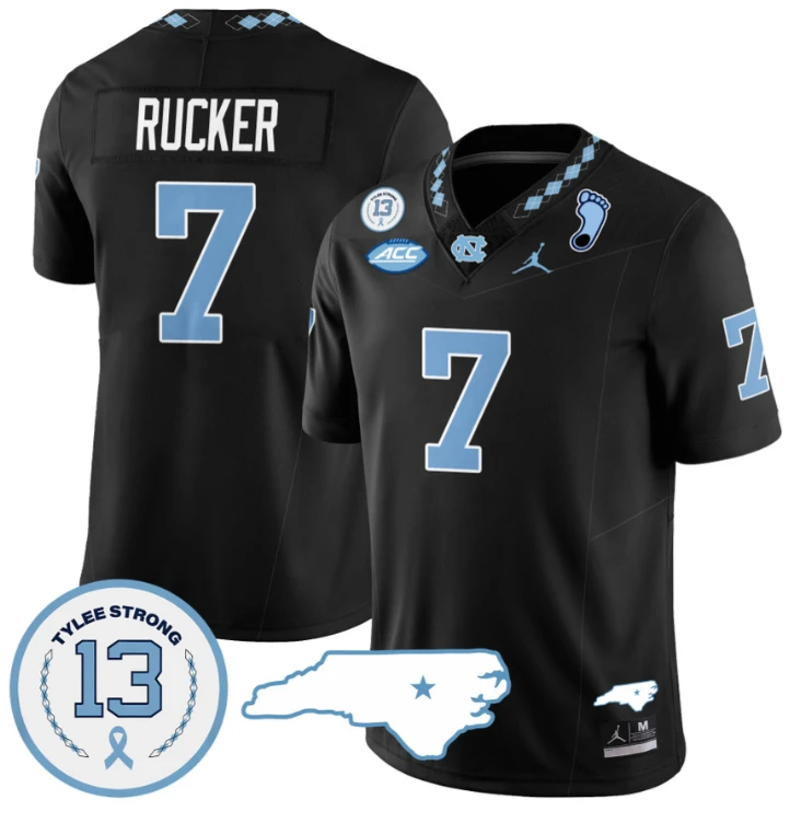 Kaimon Rucker Jersey #7 North Carolina Tar Heels Vapor College Football Stitched Black by My Store