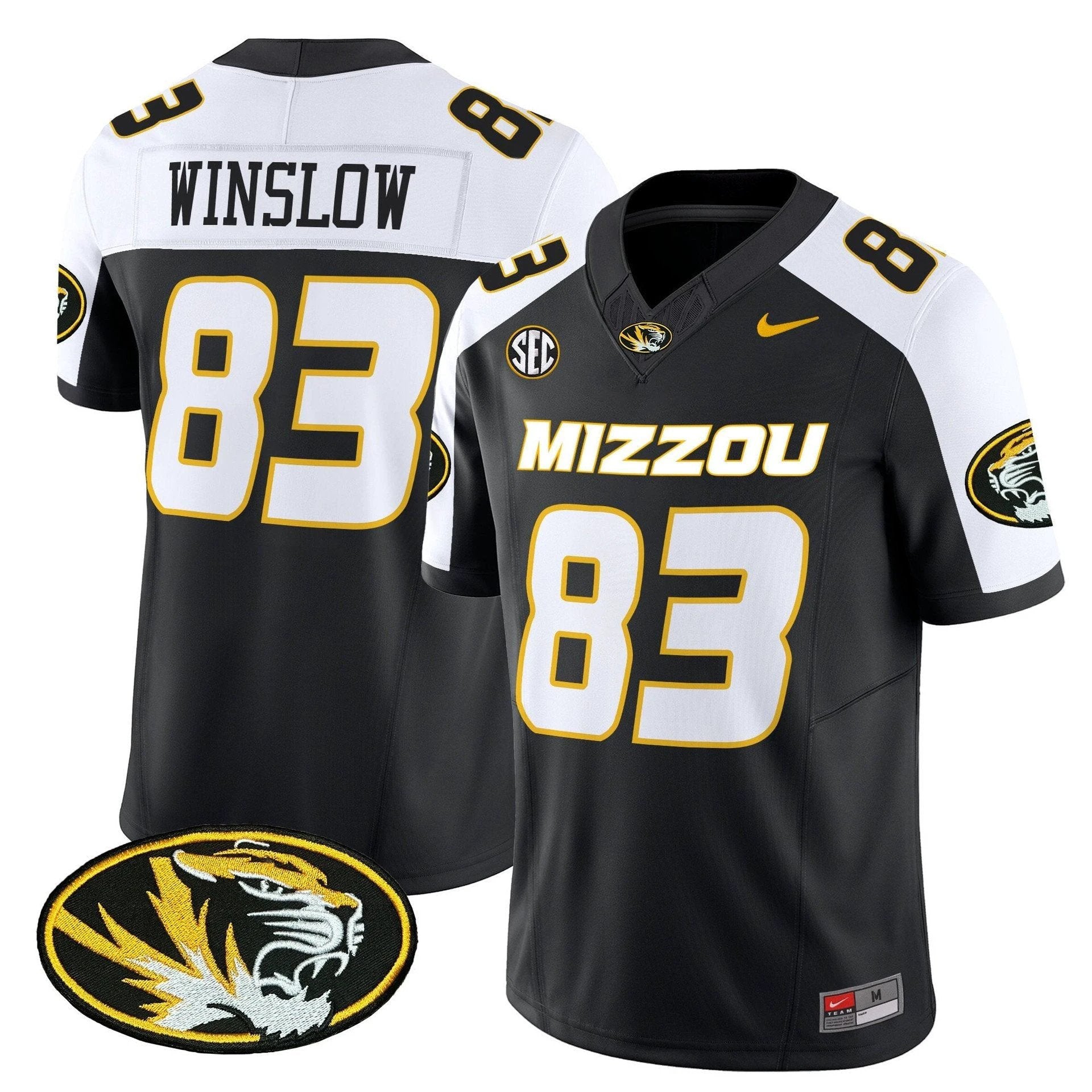 Kellen Winslow Jersey #83 Missouri Tigers 2025 Vapor Limited Stitched Black Alter by My Store