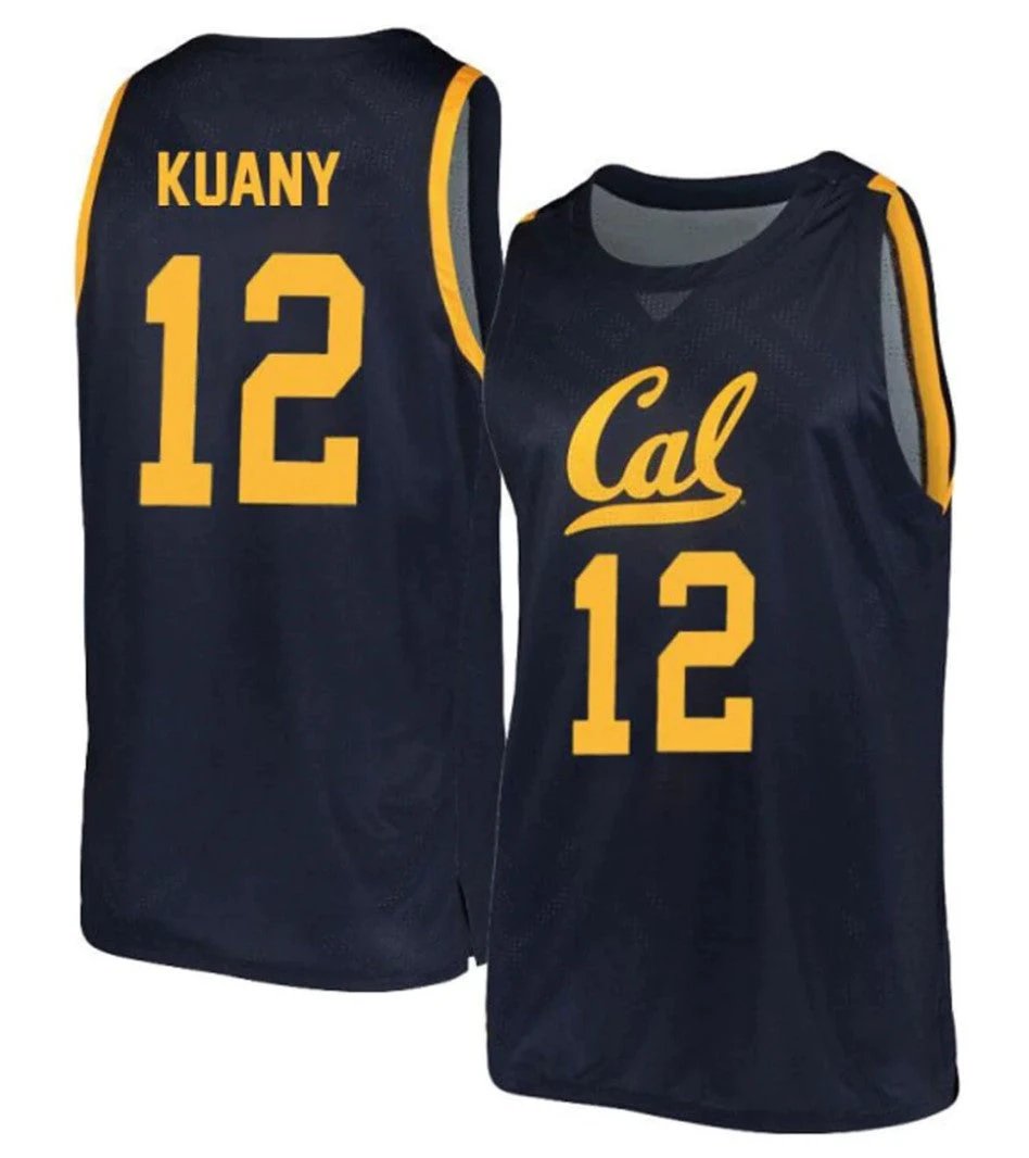 Kuany Kuany Jersey California Golden Bears College Basketball #12 by My store basketball
