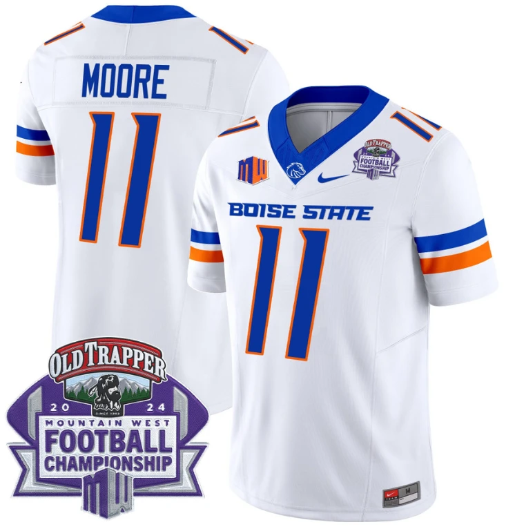 Kellen Moore Jersey #11 Boise State Broncos 2024 Championship Vapor White by My Store