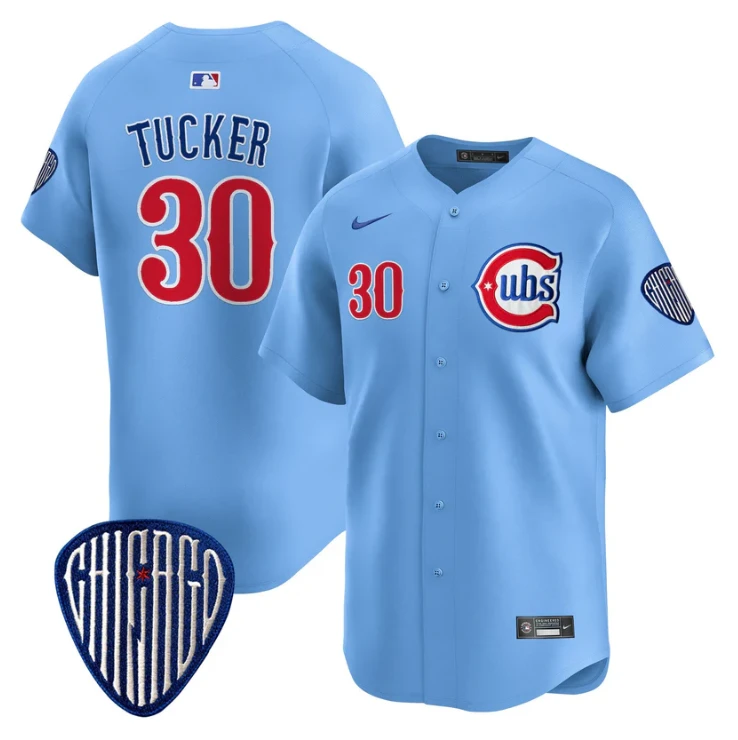 Kyle Tucker Jersey #30 Chicago Cubs Blue Alternate Vapor Premier Limited Stitched Blue by My Store