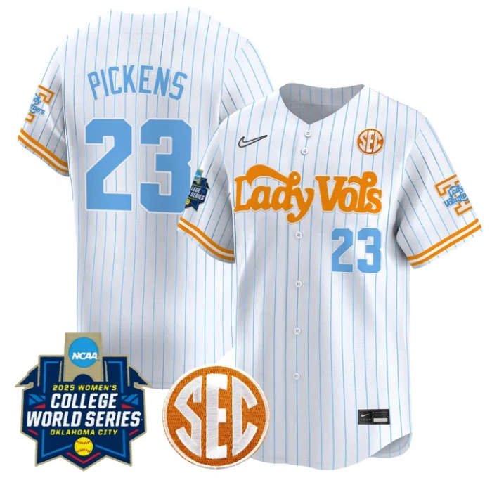 Karlyn Pickens Jersey #23 Tennessee Volunteers Softball 2025 World Series Stitched Pinstripe by My Store