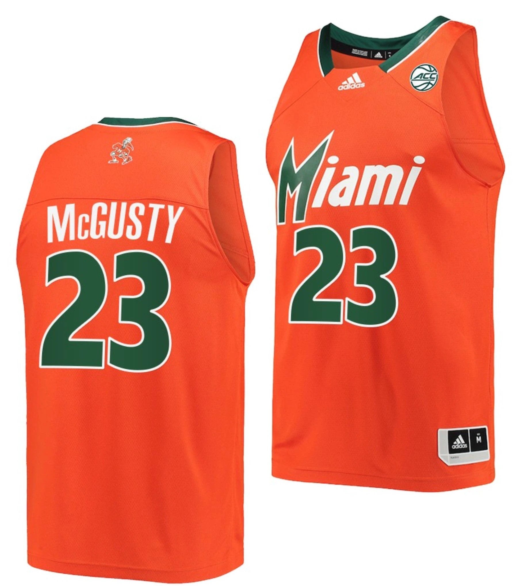 Kameron McGusty Jersey Miami Hurricanes College Basketball Reverse Retro Orange #23 by My store basketball