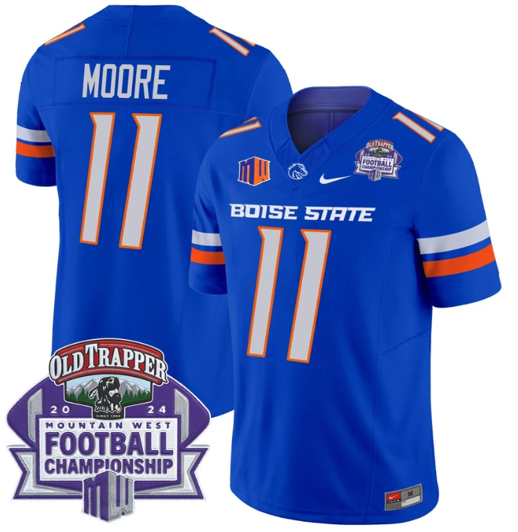 Kellen Moore Jersey #11 Boise State Broncos 2024 Championship Vapor Royal by My Store