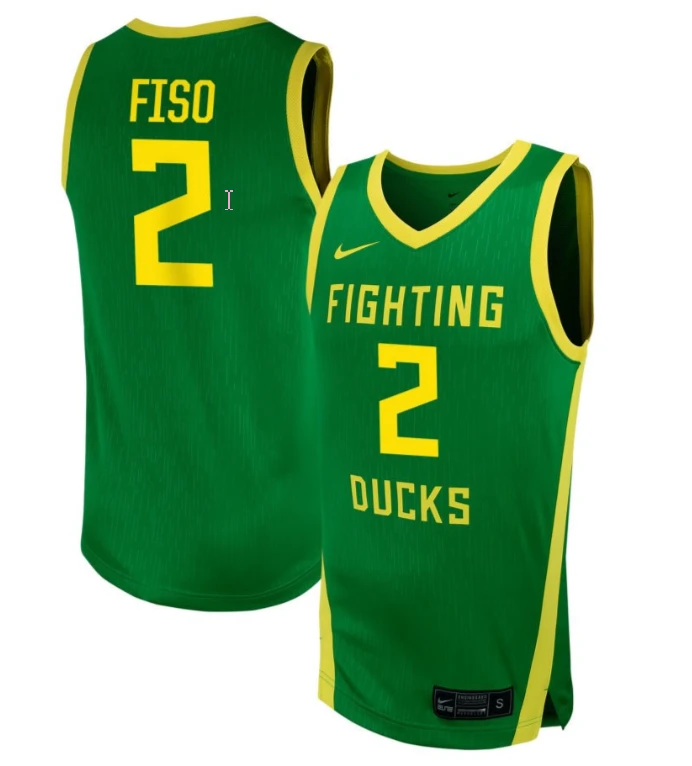 Katie Fiso Jersey #2 Oregon Ducks NIL Basketball Green by My store basketball