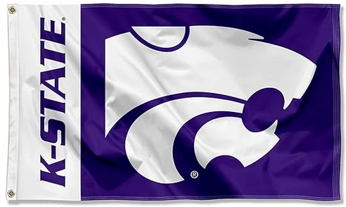 Kansas State Wildcats KSU University Flag -3x5 FT-100% polyester by flagsshop