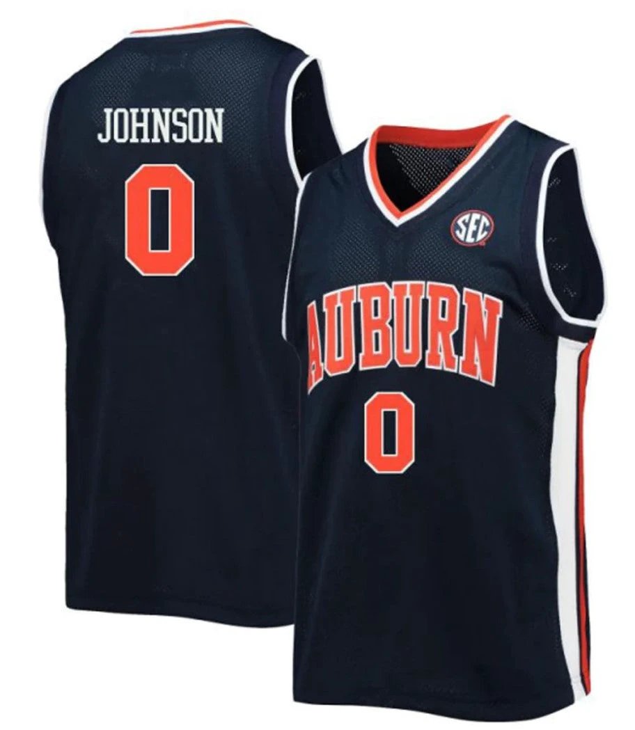 KD Johnson Jersey Auburn Tigers College Basketball #0 by My store basketball