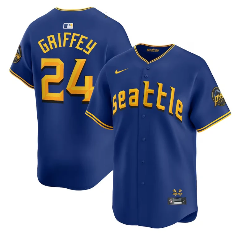 Ken Griffey Jr. Seattle Mariners Royal City Connect Retired Vapor Limited Jersey - All Stitched by My Store