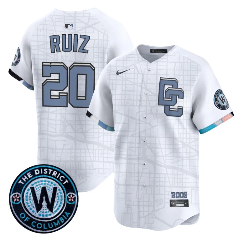 Paul DeJong Jersey #14 Washington Nationals 2025 City Connect Premier Limited Stitched Navy by My Store