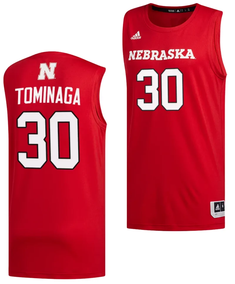 Keisei Tominaga Jersey #30 Nebraska Cornhuskers Basketball Swingman 2023-24 Red by My store basketball