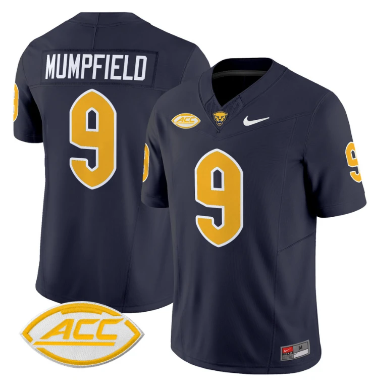 Konata Mumpfield Jersey #9 Pittsburgh Panthers Vapor Limited College Football Stitched Navy by My Store