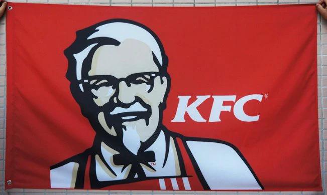 KFC Flag 3X5 Ft Polyester Banner USA 90x150cm by flagsjustdoit
