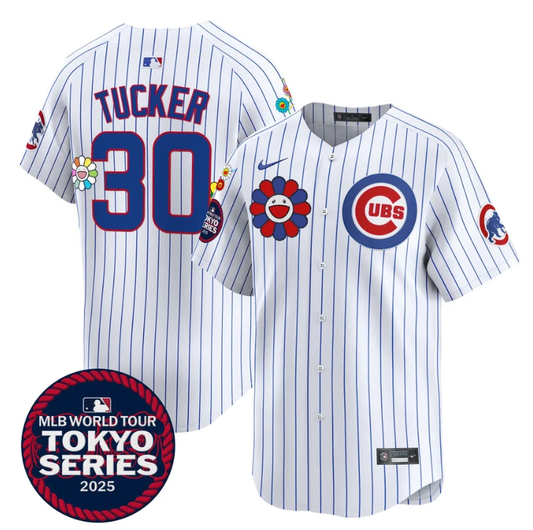 Kyle Tucker Jersey #30 Chicago Cubs Tokyo Series 2025 Vapor Premier Limited Stitched Pinstripe by My Store