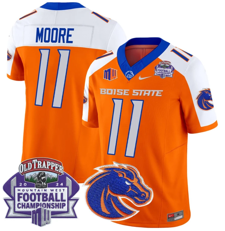 Kellen Moore Jersey #11 Boise State Broncos 2024 Championship Vapor Orange Alternate by My Store