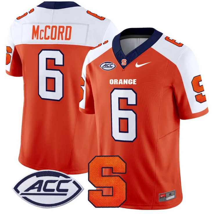 Kyle McCord Jersey #6 Syracuse Orange Vapor Limited College Football Orange Alternate by My Store