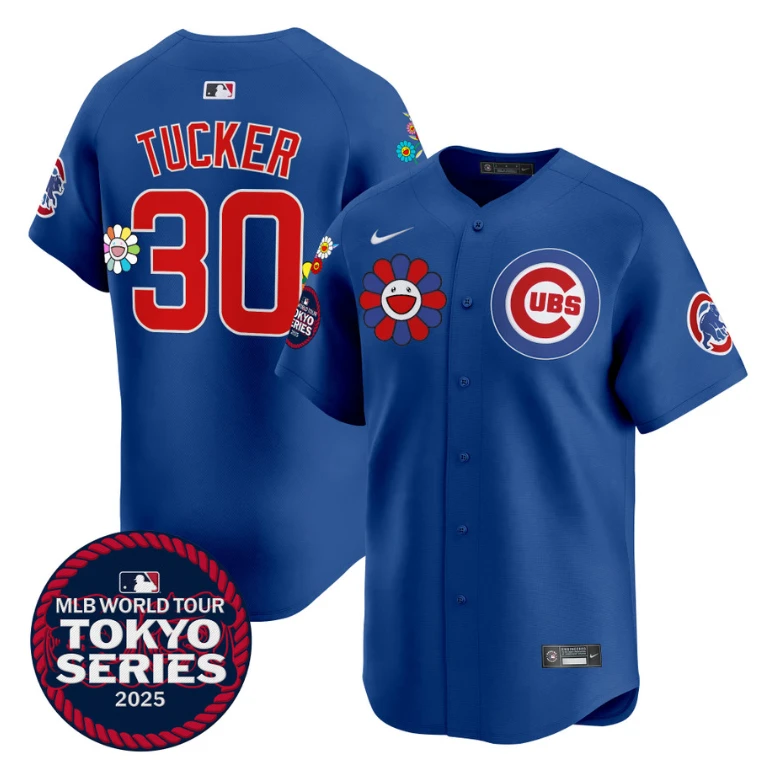 Kyle Tucker Jersey #30 Chicago Cubs Tokyo Series 2025 Vapor Premier Limited Stitched Royal by My Store