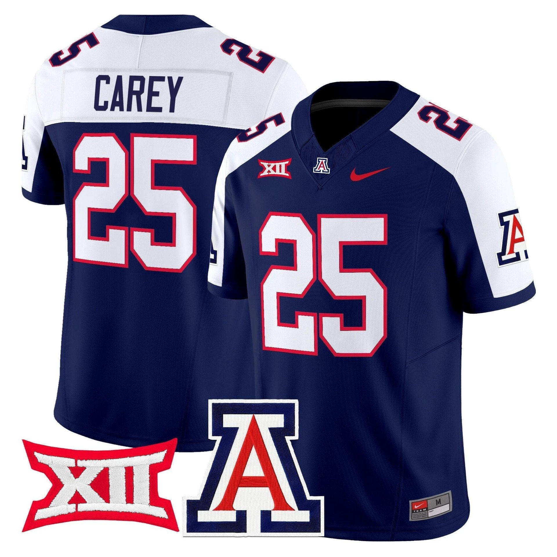 Ka'Deem Carey Jersey #25 Arizona Wildcats 2025 Limited Stitched Navy Alternate by My Store