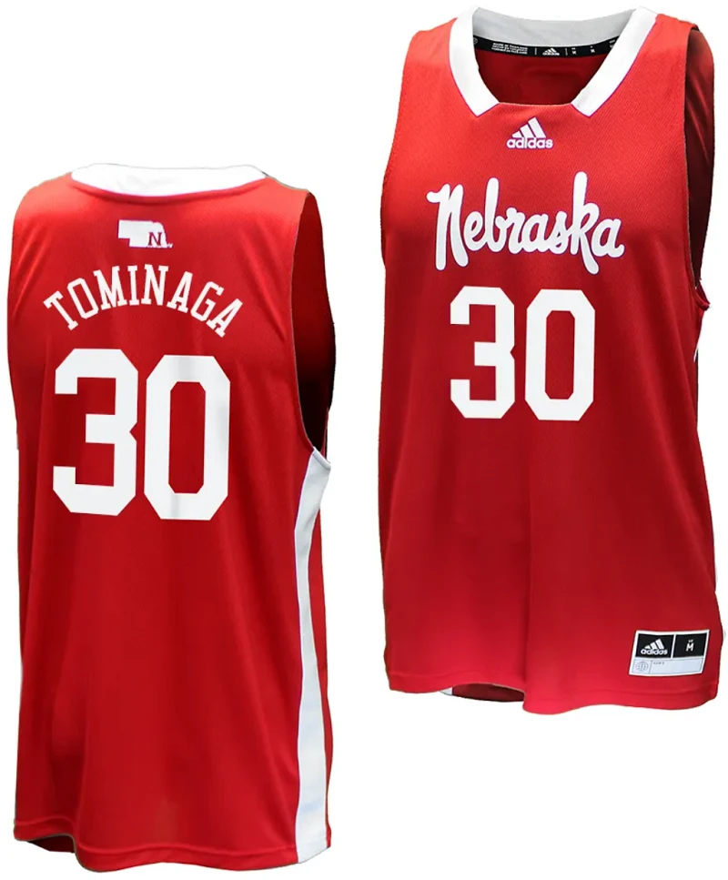 Keisei Tominaga Jersey #30 Nebraska Cornhuskers Basketball Throwback 2023-24 Red by My store basketball