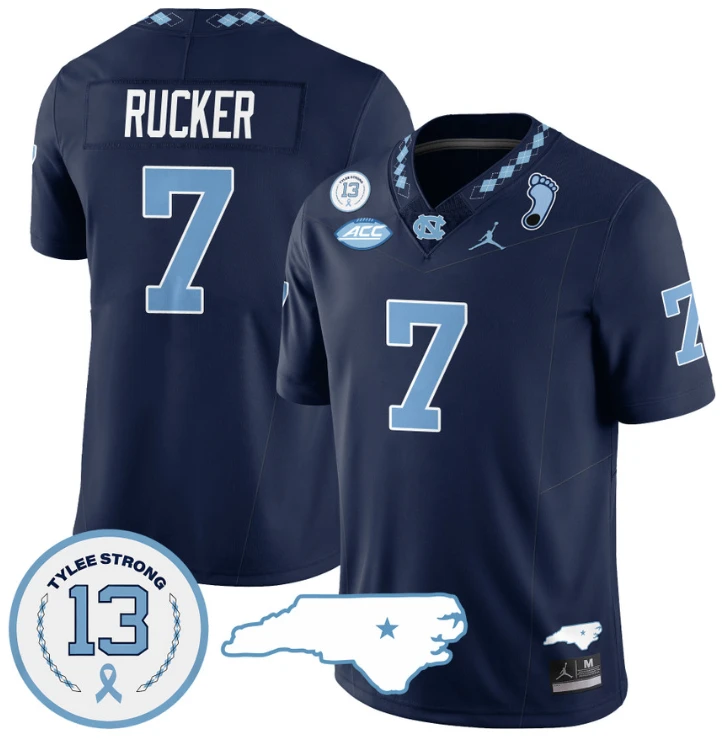 Kaimon Rucker Jersey #7 North Carolina Tar Heels Vapor College Football Stitched Navy by My Store