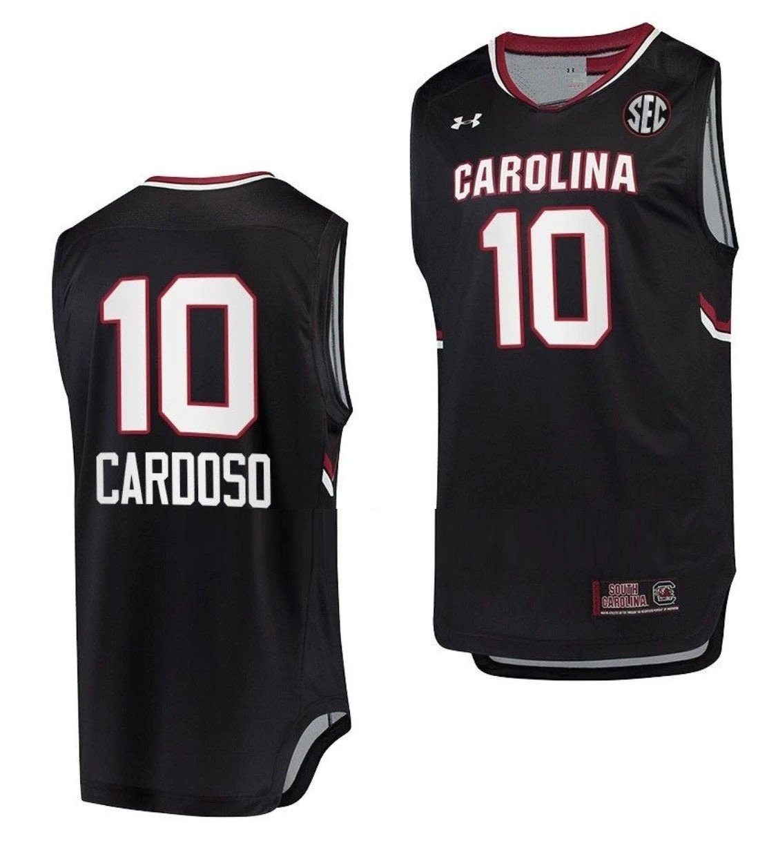 Kamilla Cardoso Jersey South Carolina Gamecocks Jersey College Basketball Black #10 by My store basketball