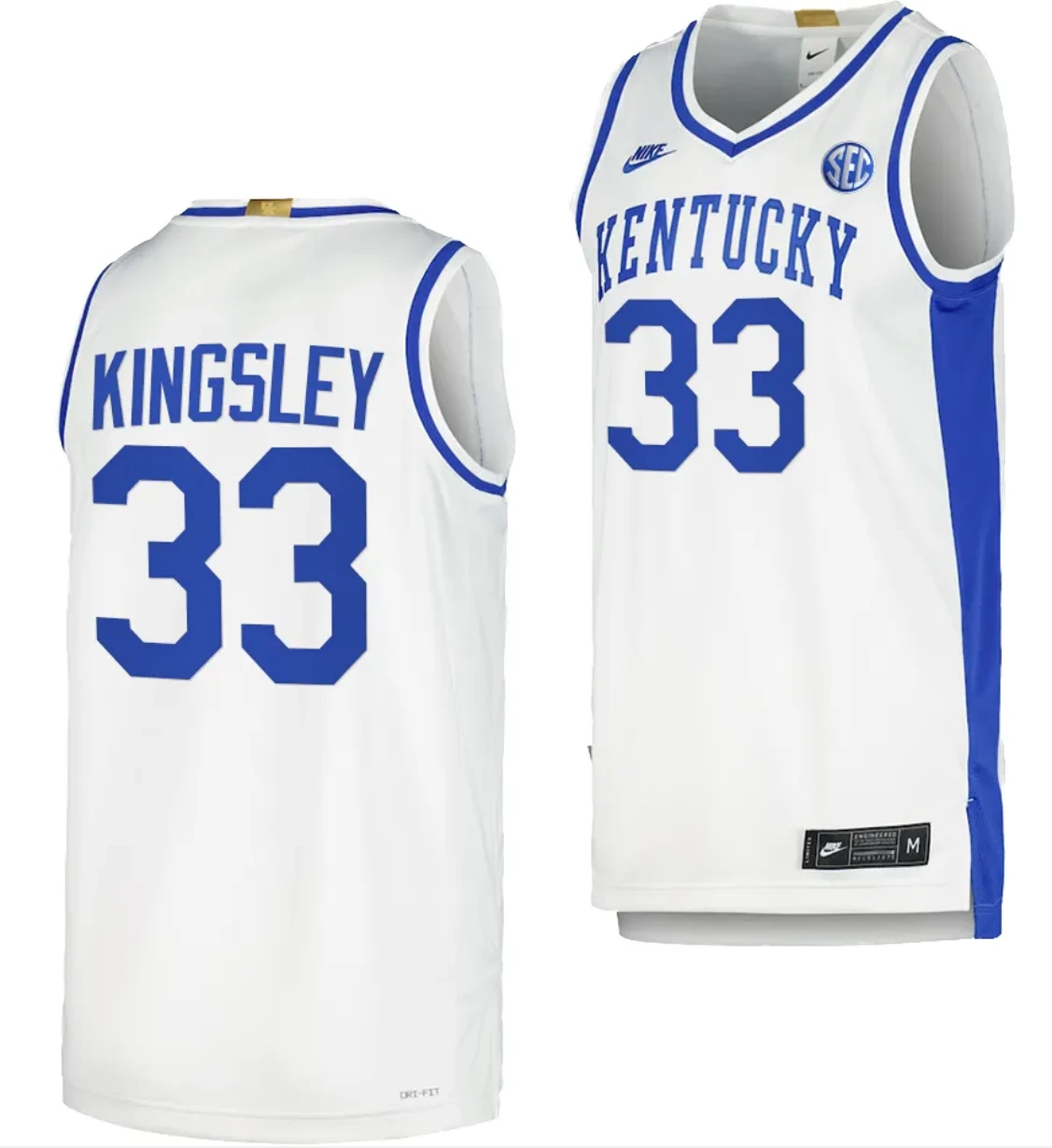 Kentucky Wildcats Ugonna Kingsley Jersey #33 Limited Retro Basketball White 2023-24 by My store basketball