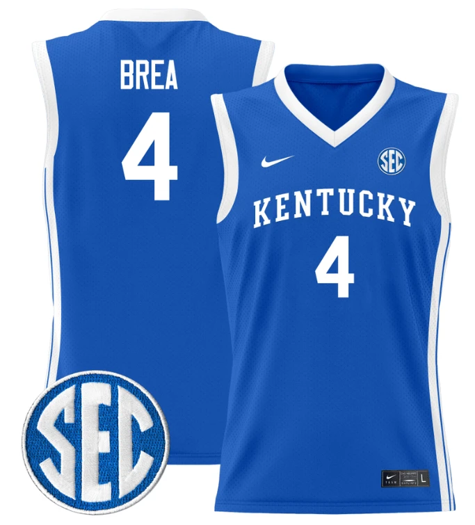 Koby Brea Jersey #4 Kentucky Wildcats Lightweight Basketball Royal by My store basketball