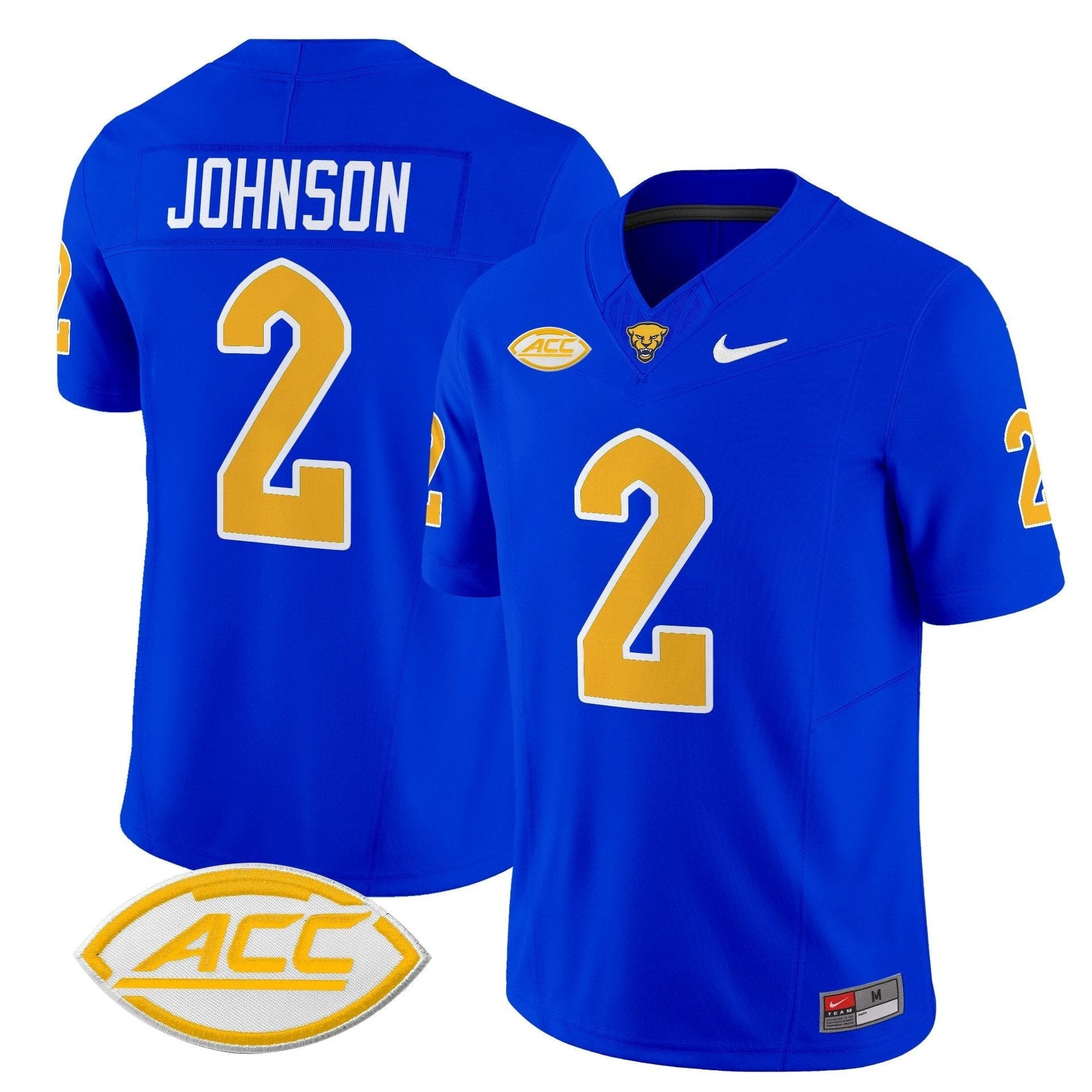 Kenny Johnson Jersey #2 Pittsburgh Panthers 2025 Limited Stitched Royal by My Store
