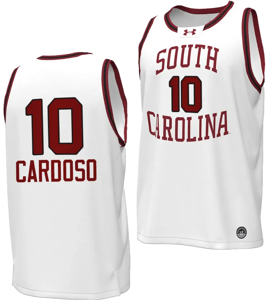 Kamilla Cardoso Jersey #10 South Carolina Gamecocks Basketball Throwback Replica White by My store basketball