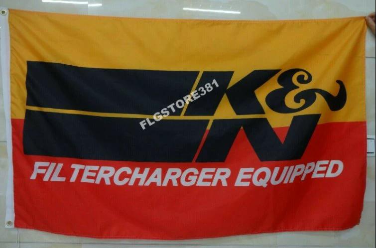 KN Filters Flag K&N Performance Filters Car 3X5 Ft Polyester Banner USA 90x150cm by flagsjustdoit
