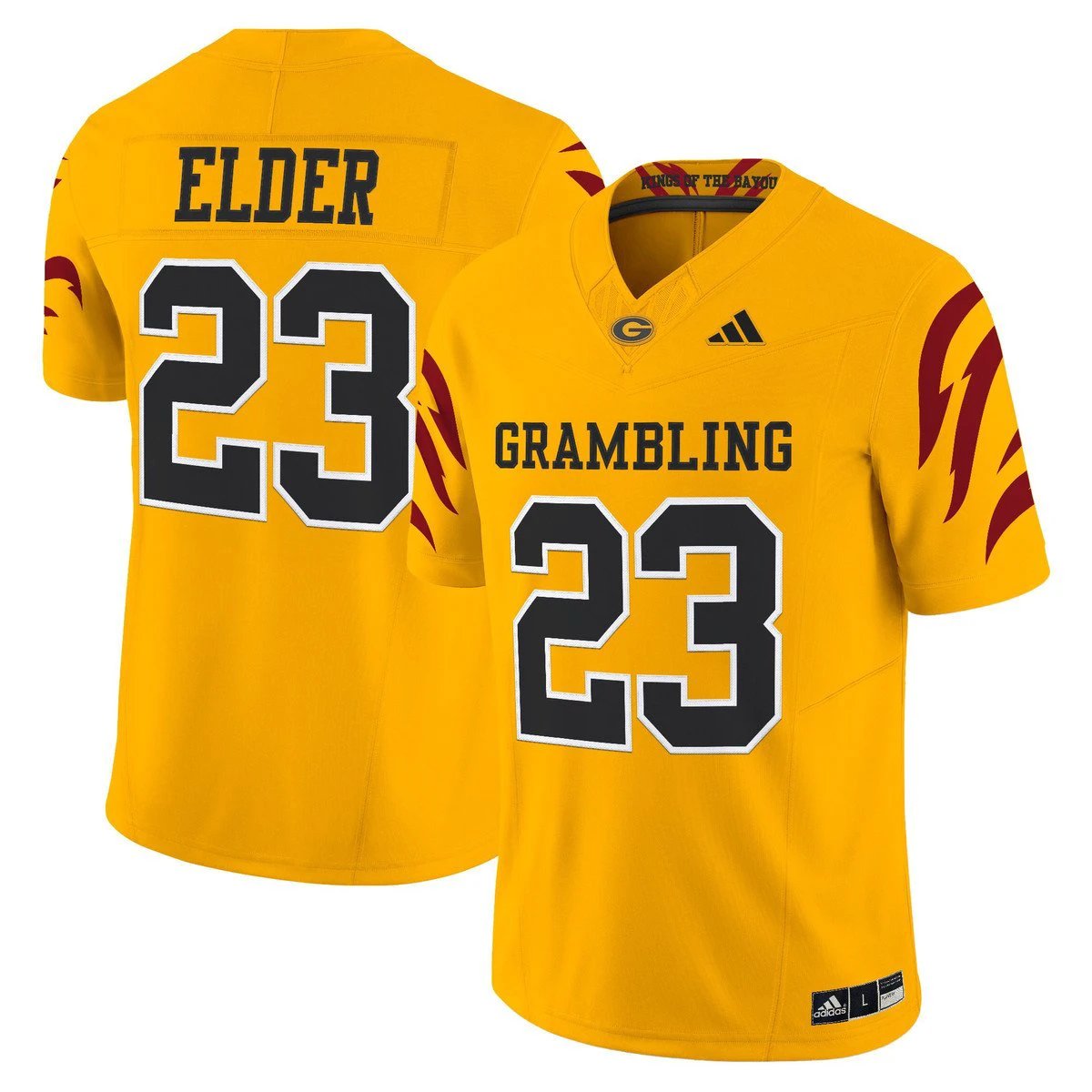 Keilon Elder Jersey #23 Grambling Tigers 2025 Vapor Limited Stitched Gold by My Store NCAA Football Jerseys