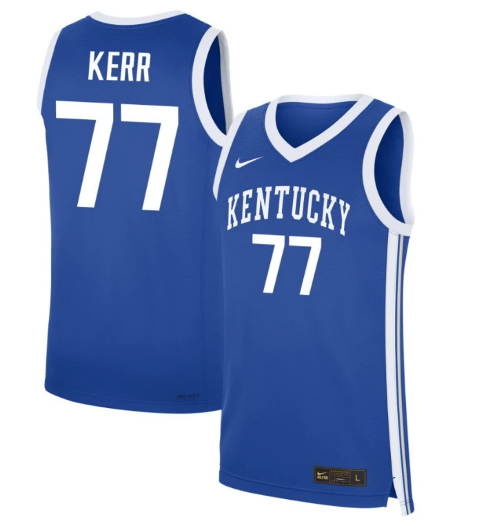 Krissa Kerr Jersey #77 Kentucky Wildcats NIL Basketball Royal by My store basketball